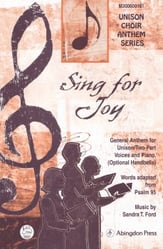 Sing for Joy! Unison choral sheet music cover